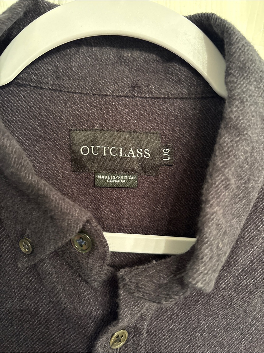 Outclass Black Cotton Button Up - Picture 3 of 6